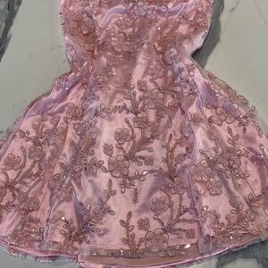 Windsor Pink Embroidered Dress